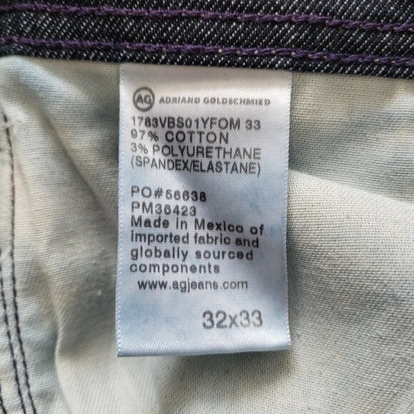 AG Adriano Goldschmied Tellis Modern Slim Fit Jeans 1 Year Freedom Men's 32X33 - Picture 6 of 6